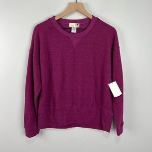 Everleigh Purple Crewneck Pullover Sweater S NWT